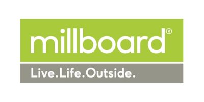 Logo de MILLBOARD, fournisseur de lames et revêtements de sol extérieurs composites